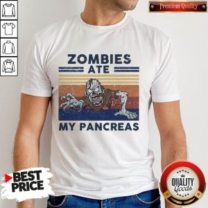 Top Zombies Ate My Pancreas Vintage Shirt