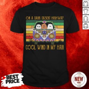 We Bare Bear Character On A Dark Desert Highway Cool Wind In My Hair Vintage Shirt