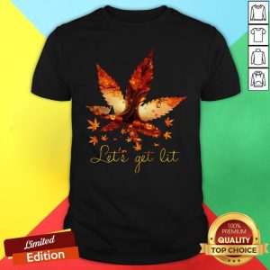 Awesome Weed Let's Get Lit Halloween Shirt