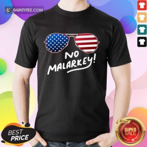 Top Glasses American Flag No Malarkey Wonderful 45 Shirt