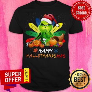 Premium Grinch Happy Hallothanksmas Shirt