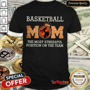 Good Basketball Mom The Most Stressful Position Shirt
