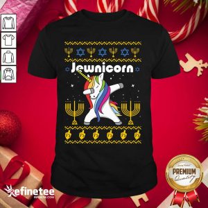 Wonderful Unicorn Jewnicorn Ugly Christmas Shirt