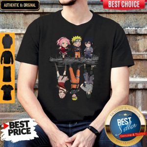 Pretty Sakura Naruto And Sasuke Water Reflection Shirt