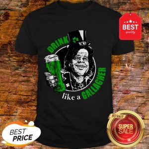 Official Drink Like A Gallagher Irish St Patricks Day Shirt