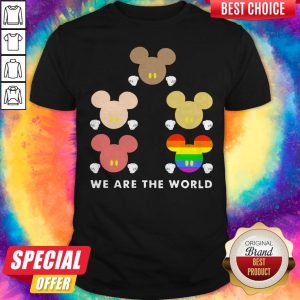 Funny LGBT Mickey Mouse We Are The World Shirt
