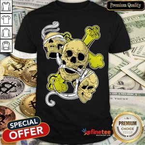 Totenschädel Skelett Knochen Kreuz Totenkopf Shirt