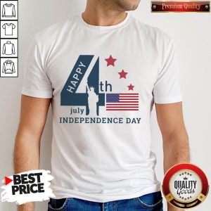 Liberty Enlightening The World Happy 4th Of July Independence Day American Flag Shirt
