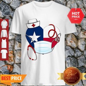 Good Heart Texas Stethoscope Nurse Face Mask Shirt