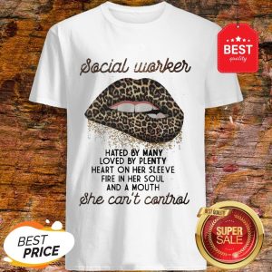 Leopard Lips Social Worker Hated By Many Loved By Plenty Heart Shirt