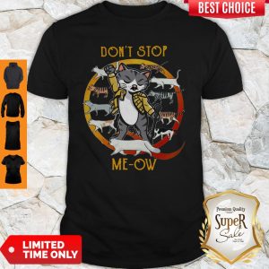 Official Cat Style Freddie Mercury Don't Stop Me-ow Shirt