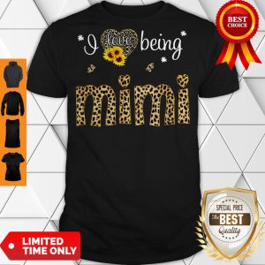 Pretty I Love Being Mimi Leopard Sunflower Shirt
