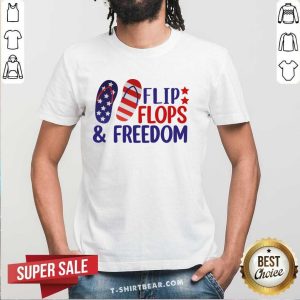 Flip Flops And Freedom American Flag Shirt