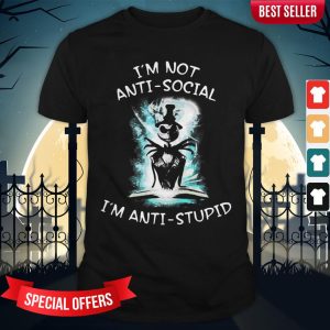 Halloween Jack Skellington I'm Not Anti Social I'm Anti Stupid Shirt
