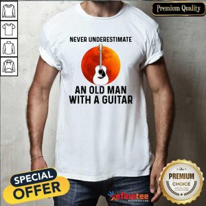 Hot Never Underestimate An Old Woman With A Guitar Shirt