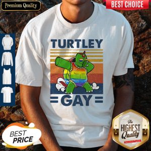 Pro Turtley Gay Turtle Dabbing LGBT Vintage Shirt