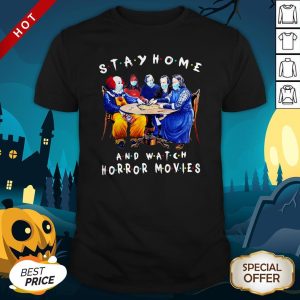 Premium Stay Home And Watch Horror Movies Face Mask Shirt