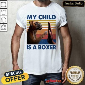 Premium My Child Is A Boxer Dog Vintage Shirt