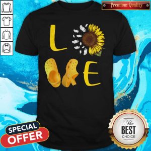 Premium Pretty Sunflower Love Croc Shirt