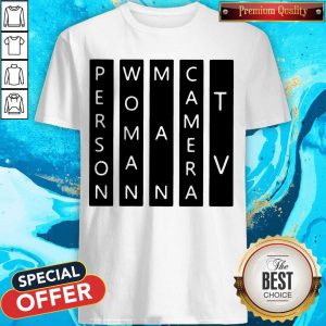 Top Person Woman Man Camera TV Light Color White Shirt