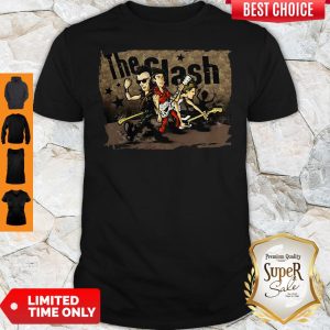 Official The Clash Band Cartoon Shirt