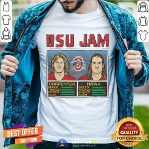 Nice Osu Jam Ohio State Carpenter Hawk Classic T-Shirt