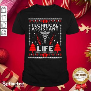 Top Teaching Assistant Life Cute Gift Ugly Christmas Medical Shirt