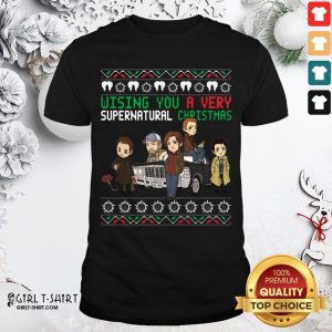 Cool Wishing You A Very Supernatural Christmas Shirt