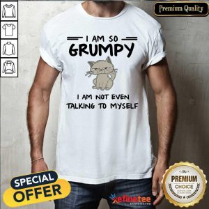 Cool Cat I Am So Grumpy I Am Not Even Talking To Myself Shirt