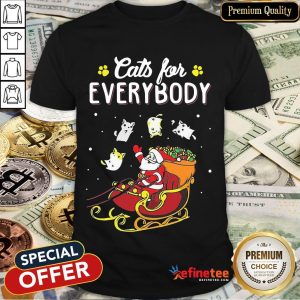Nice Santa Cats For Everybody Christmas Shirt