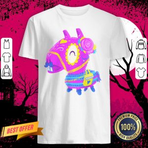 Llama Piñata Muerto Day Of The Dead Sugar Skull Shirt