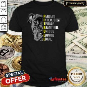 Hot Pit Bull Perfect Intelligent Tender Beautiful Unique Loving Loyal Shirt