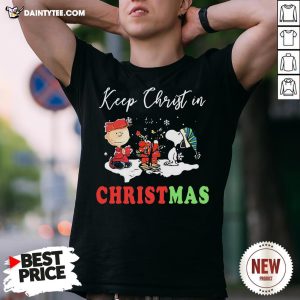 Good Charlie Brown And Snoopy Keep Christ In Christmas Shirt