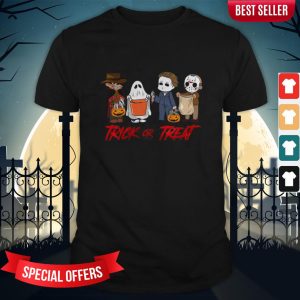 Horror Character Trick Or Treat Halloween Shirt