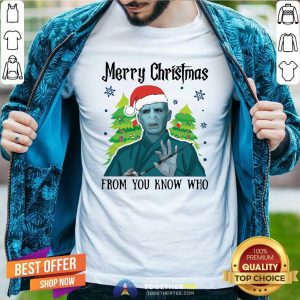 Great Voldemort Santa Merry Christmas From You Know Who Christmas Shirt