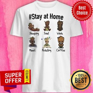 Premium Baby Groot Stay At Home Shirt