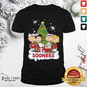 Funny Snoopy The Peanuts Oklahoma Sooners Christmas Shirt