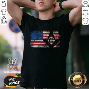 Premium Vintage US Masonic Flag Shirt