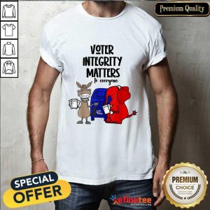 Good Socialdudtees Voter Integrity Matters To Everyone Shirt
