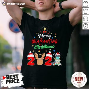 Top Merry Quarantine Christmas 2020 Husky Shirt