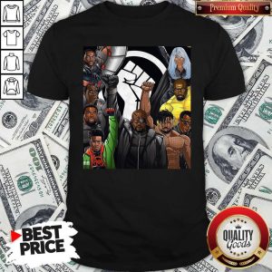 Top Superheroes No Justice No Peace Black Lives Matter Shirt
