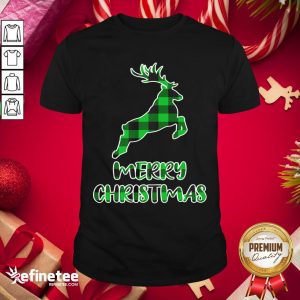 Official Xmas With Buffalo Plaid Deer Shirt
