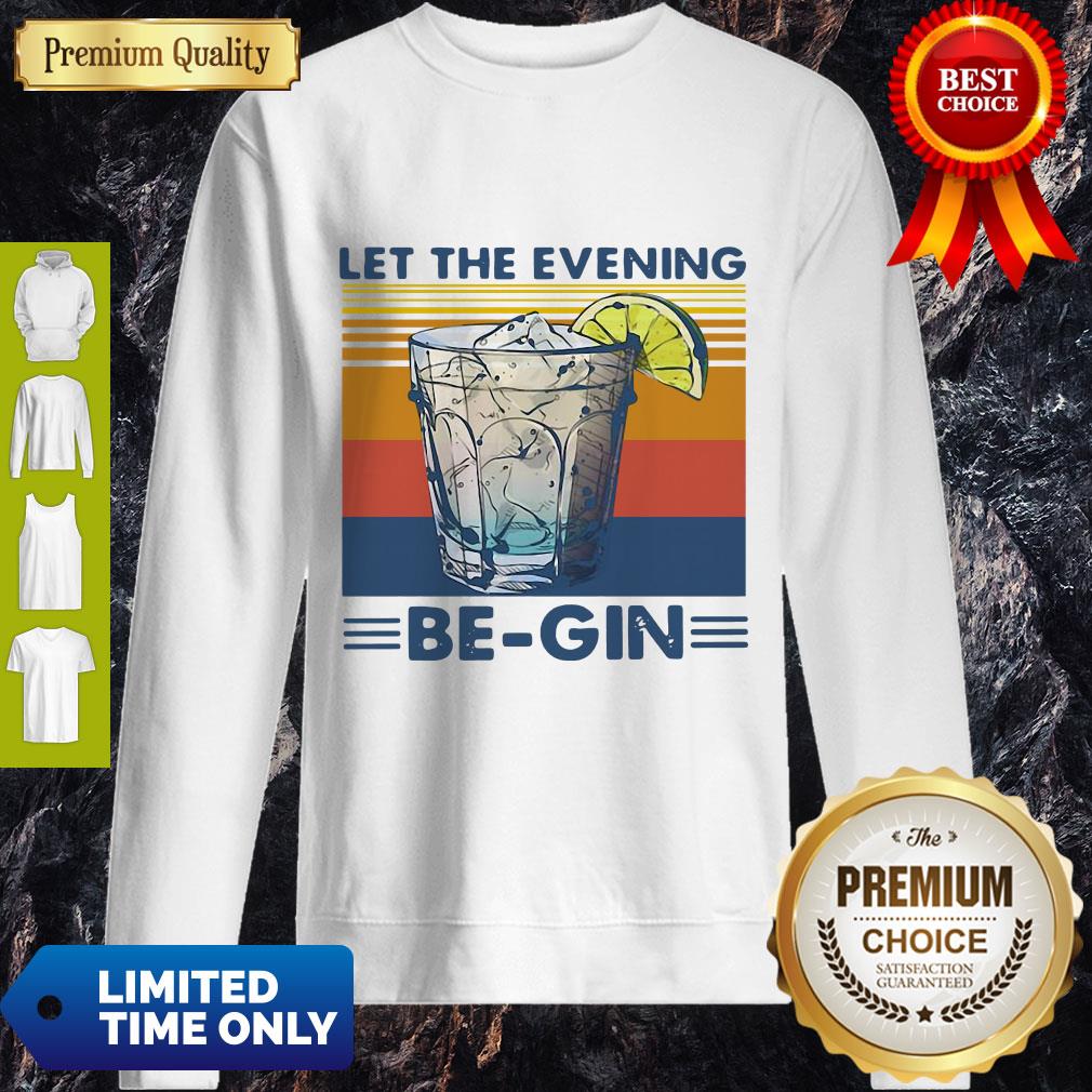 Wine Let The Evening Begin Vintage Shirt