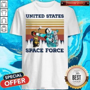 Astronaut Punch Alien In The Face United States Space Force Vintage Shirt