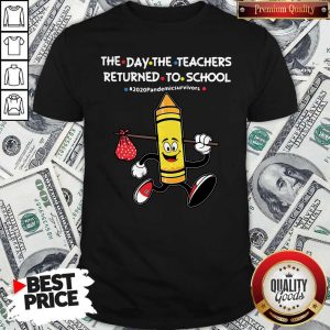 The Day The Teachers Returned To School 2020 Pandemicsurvivors Shirt