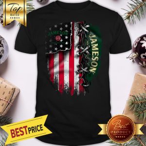 Jameson Irish Whiskey American Flag Independence Day 4th Of July Shirt