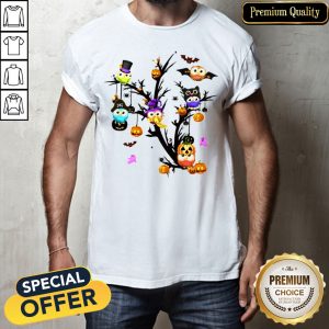 Owls Pumpkin Tree Halloween Shirt