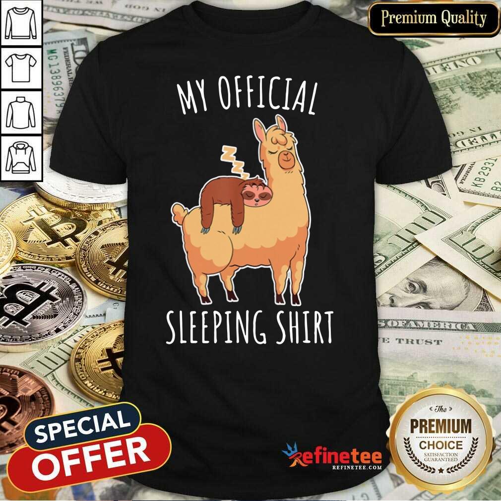 Alpaca My Official Sleeping Shirt