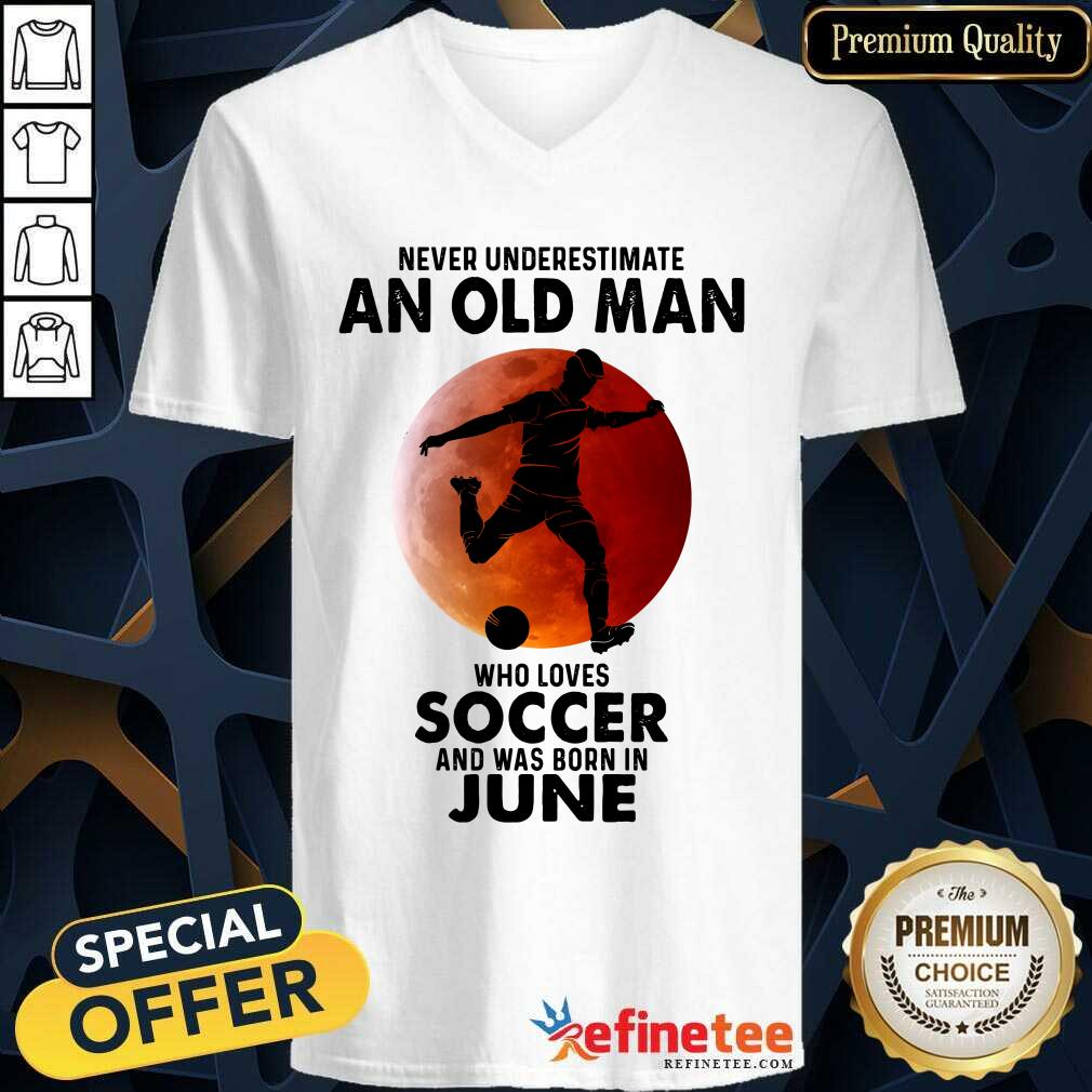 An Old Man Loves Soccer June Shirt