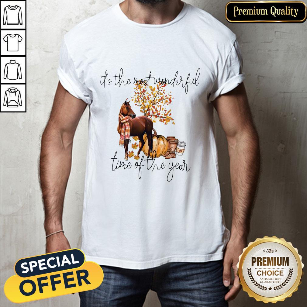 Autumn Horse It’s The Most Wonderful Time Of The Year Shirt